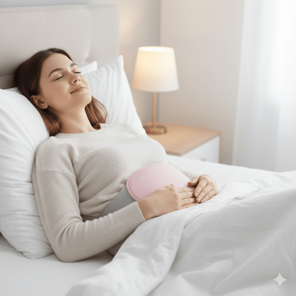COMFORTHEAT – Almohadilla eléctrica recargable para aliviar calambres y dolor abdominal