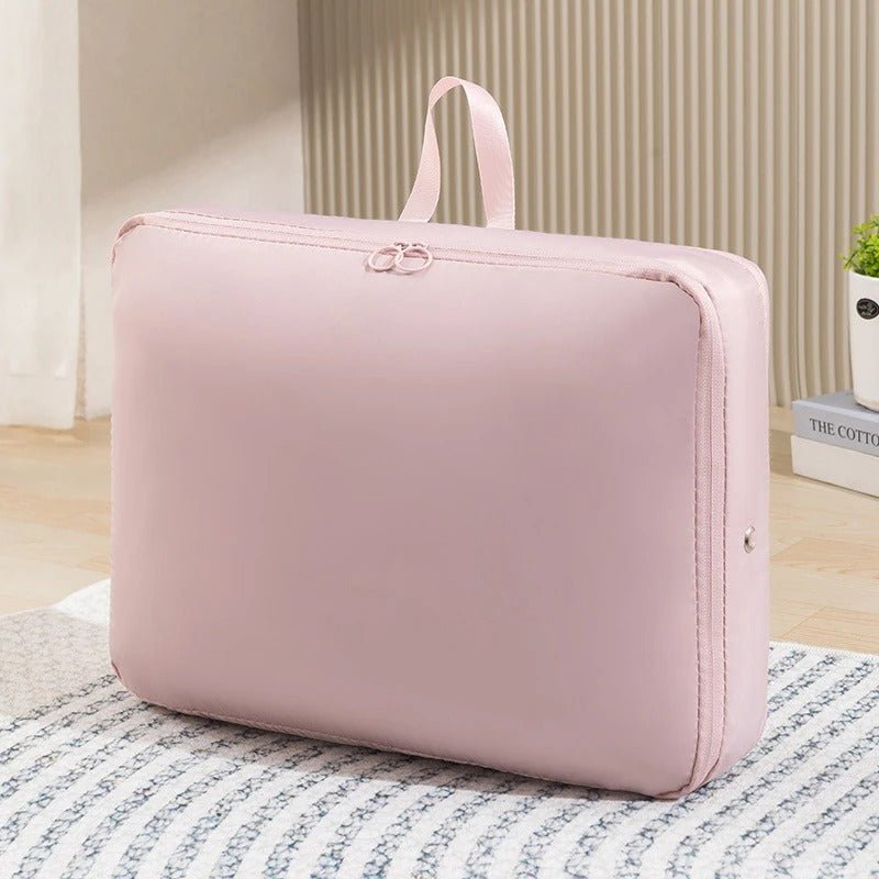 Bolsas de almacenamiento Compression Max - Ahorran espacio en casa y de viaje - Compresión sin vacío - Nylon impermeable - Duraderas y ligeras