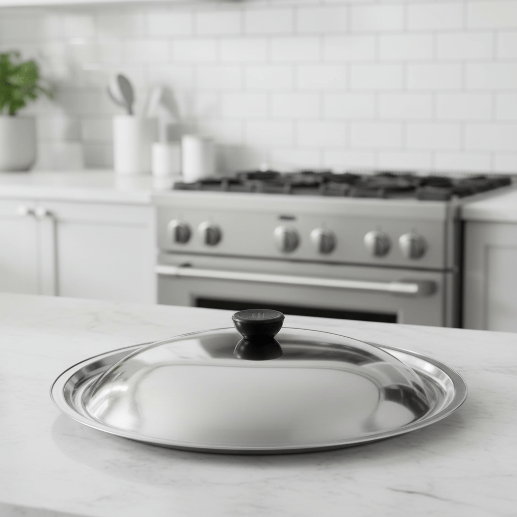 CookShield – Tapa universal de acero inoxidable para sartenes y woks