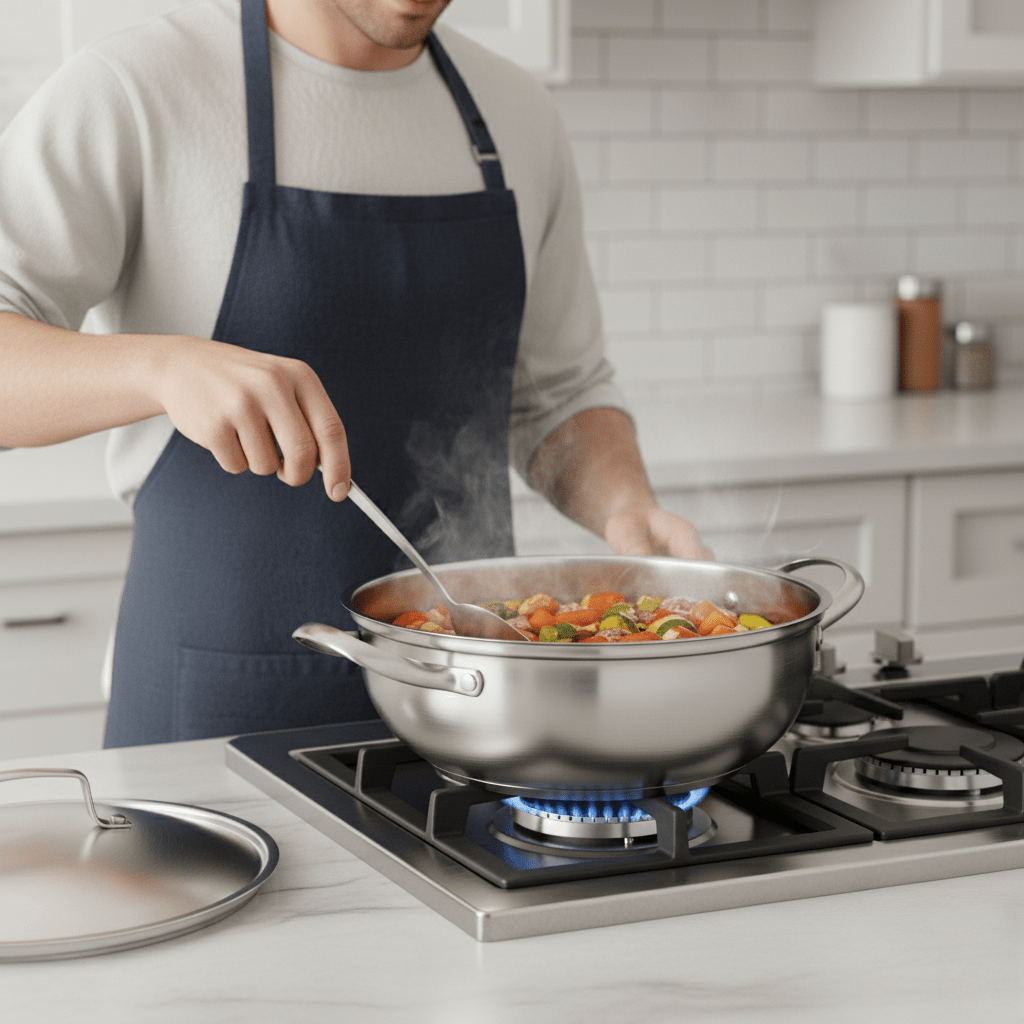 CookSphere – Premium 26 cm RVS Pan voor Alle Warmtebronnen