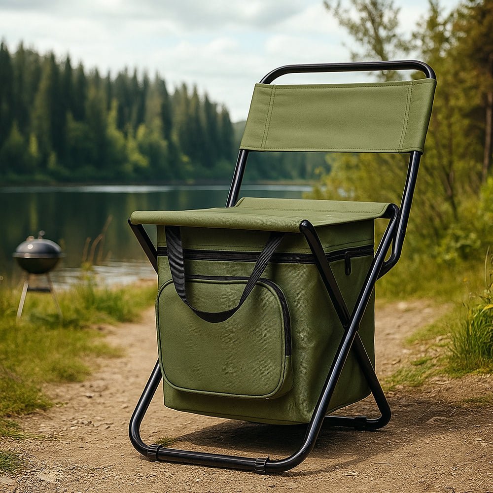 Coolcamp Chair - folding chair with backrest & integrated cooling bag 1