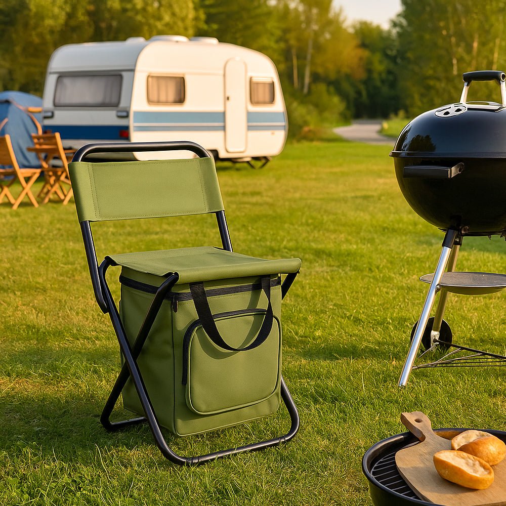 Coolcamp Chair - folding chair with backrest & integrated cooling bag 2