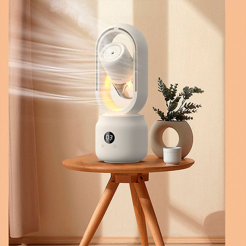 CoolMist Portable Bladeless Fan with Humidifier, Night Light & Adjustable Speeds 1