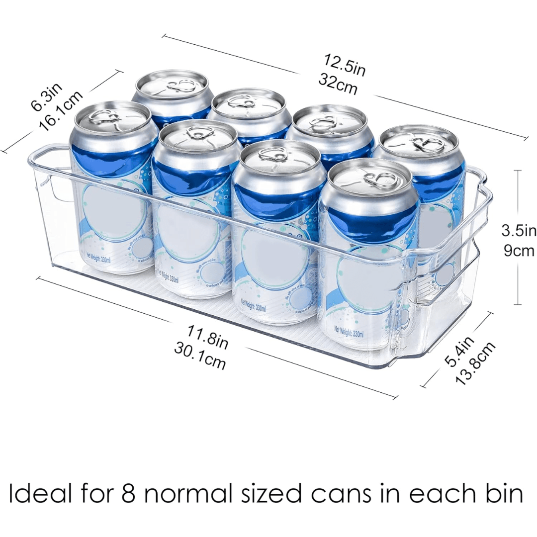 CoolOrganize - 4-Pack BPA-Free Transparent Storage Boxes for Kitchen Organization 1