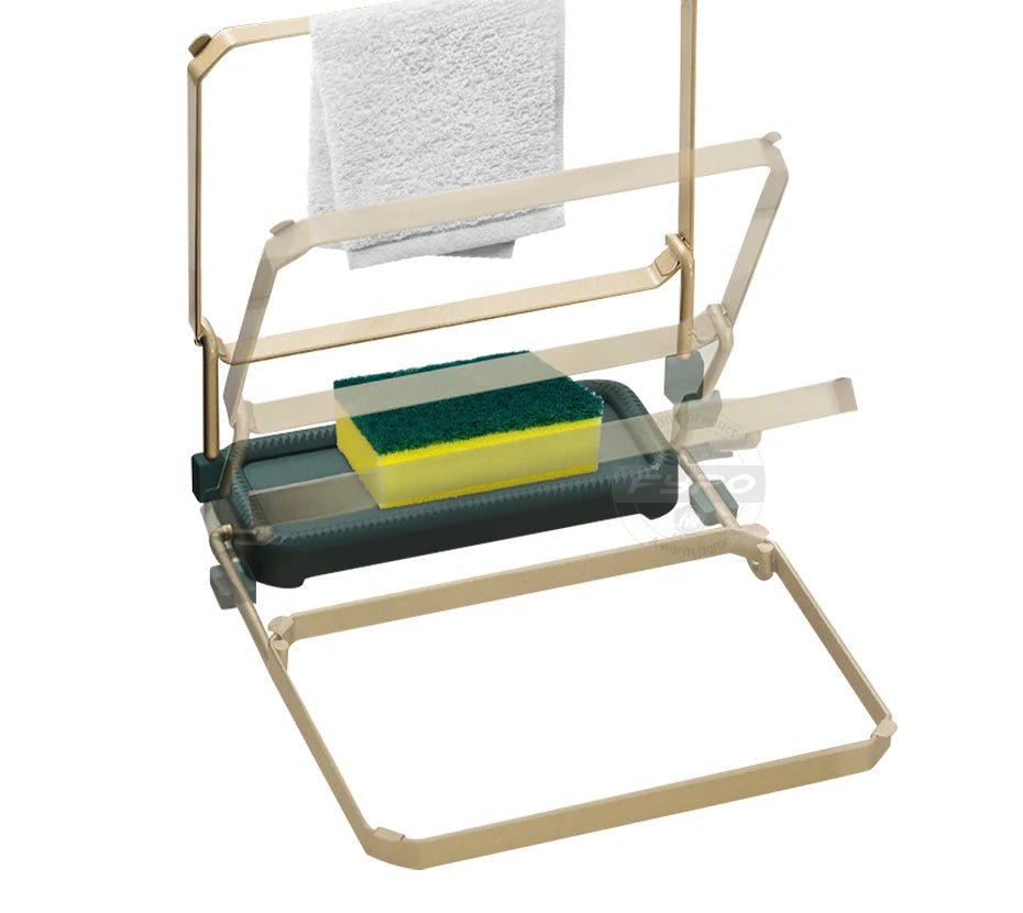 MeshMate Kitchen Organizer - Foldable Waste Rack with Durable Mesh Bags 3