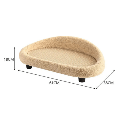 Cosycat Retreat - stylish cat basket with sisal & soft pillow for comfort & scratch joy-2
