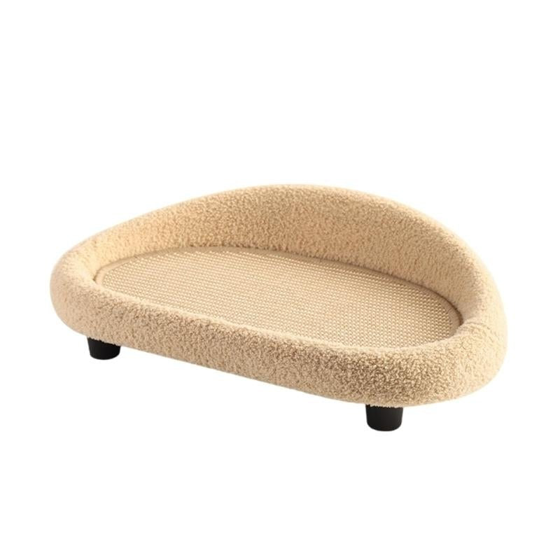 COSYCAT Retreat – Cama Estilosa para Gatos com Superfície de Sisal para Arranhar e Almofada
