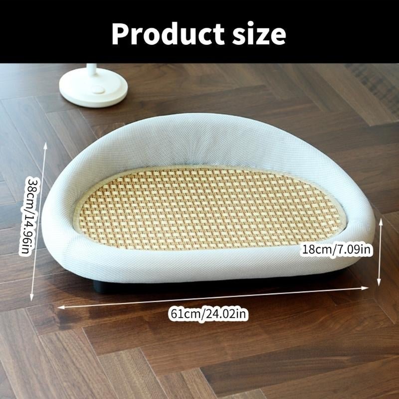 COSYCAT Retreat – Cama Estilosa para Gatos com Superfície de Sisal para Arranhar e Almofada