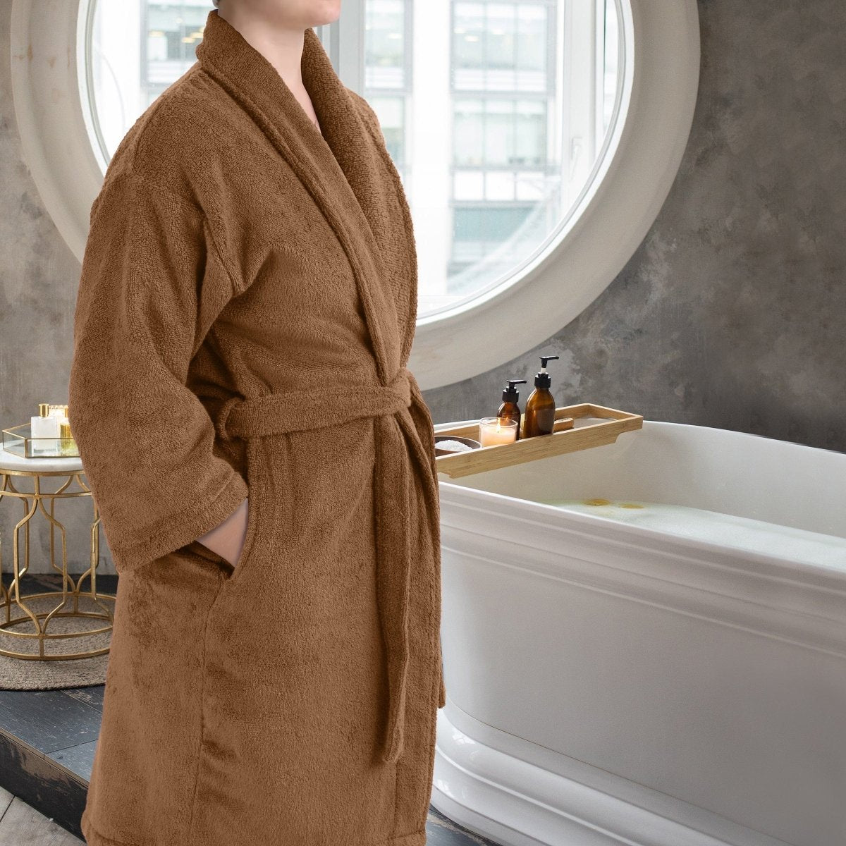 Serenique Spa Katoenen Badjas | Premium absorberende badjas voor ultiem comfort en ontspanning