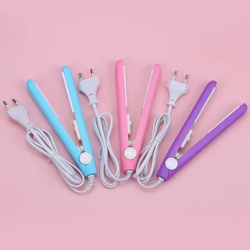 Mini curling iron for gentle curls-portable hair scooter, compact and fast, ideal for trips, black, 200 ° C adjustable 6