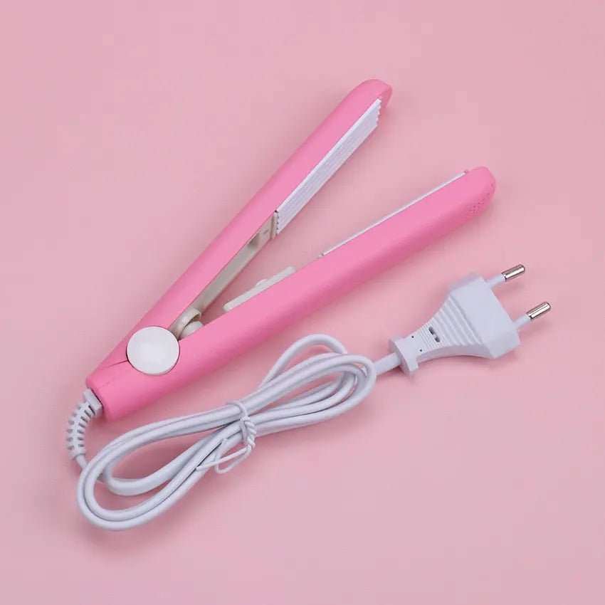 Mini curling iron for gentle curls-portable hair scooter, compact and fast, ideal for trips, black, 200 ° C adjustable 3