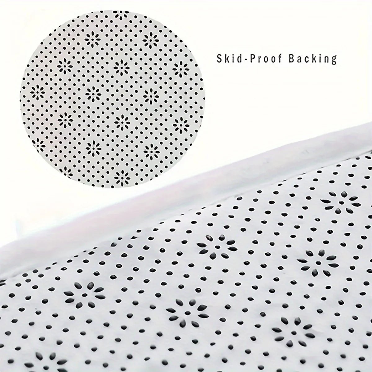 Curved Bathroom Mat - Thick Absorbent Non-Slip Bath Mat for Bathroom Safety