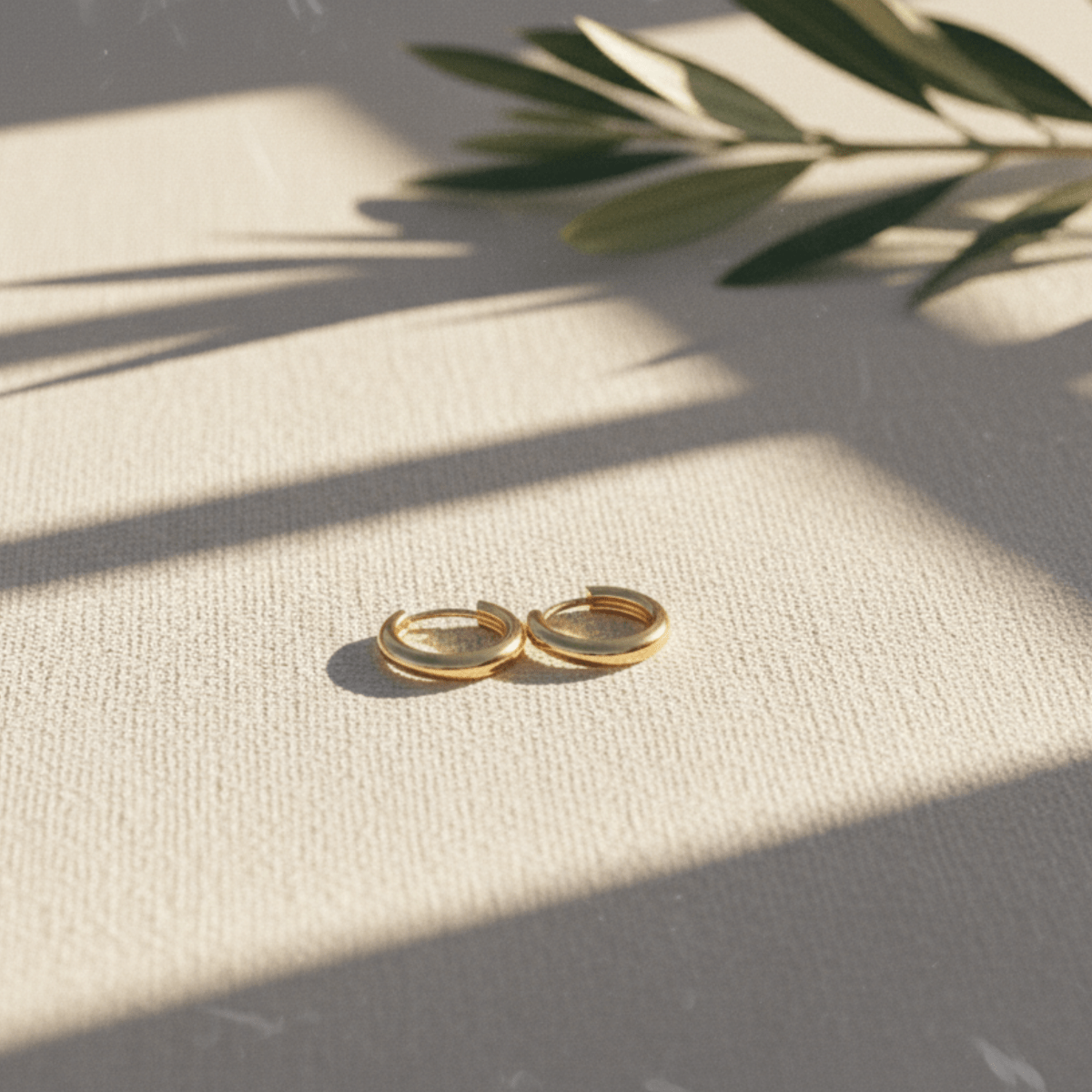 Dainty Minimalist Hoop Earrings - Sterling Silver, Gold/Rhodium Plated