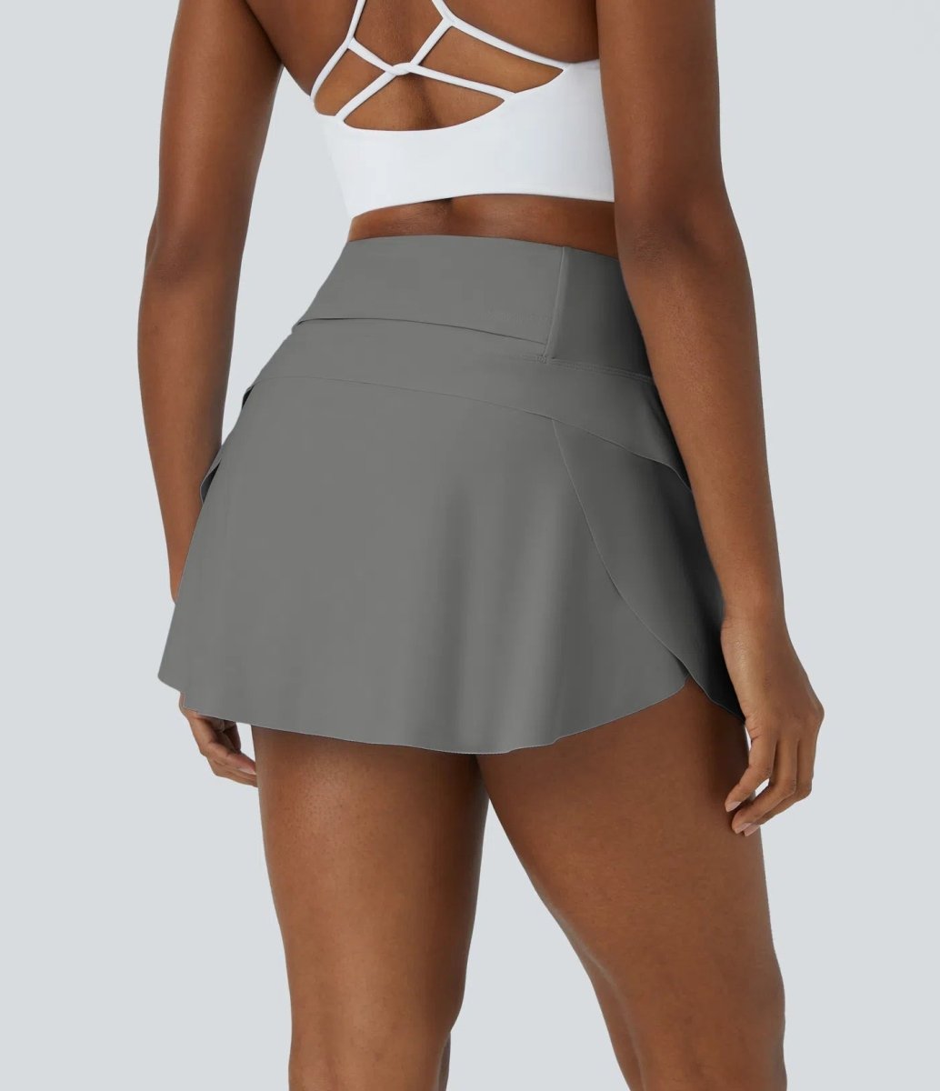DANCEFLOW Dance Skirt – 2-in-1 Mini with Built-In Shorts & Hidden Pocket