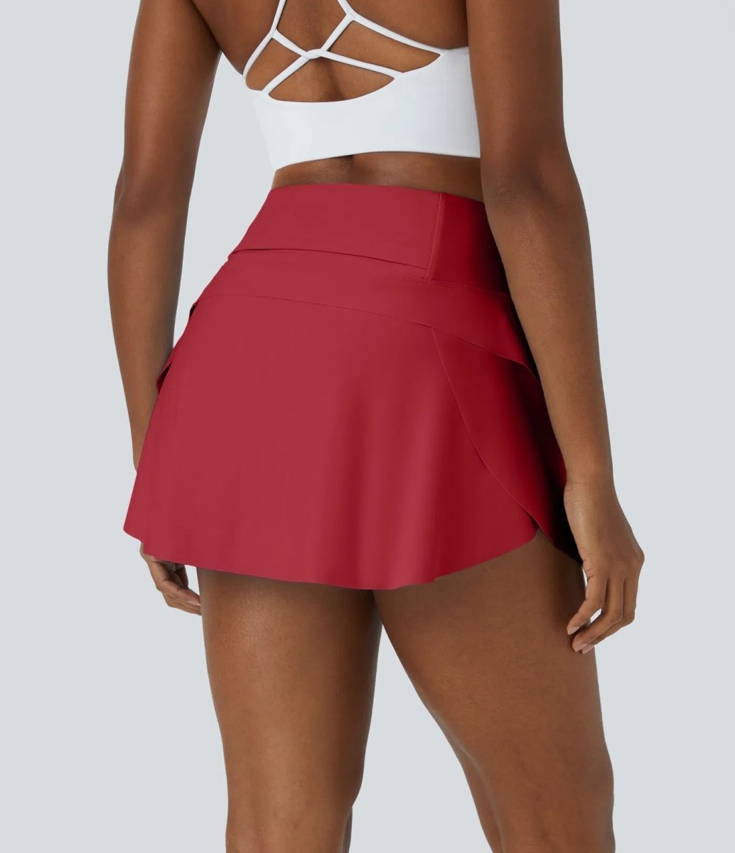 DANCEFLOW Dance Skirt – 2-in-1 Mini with Built-In Shorts & Hidden Pocket