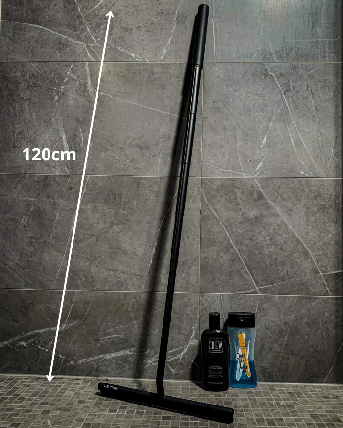 Deluxe Shower Squeegee - Telescopic shower wiper for glass and soil without bending down 5