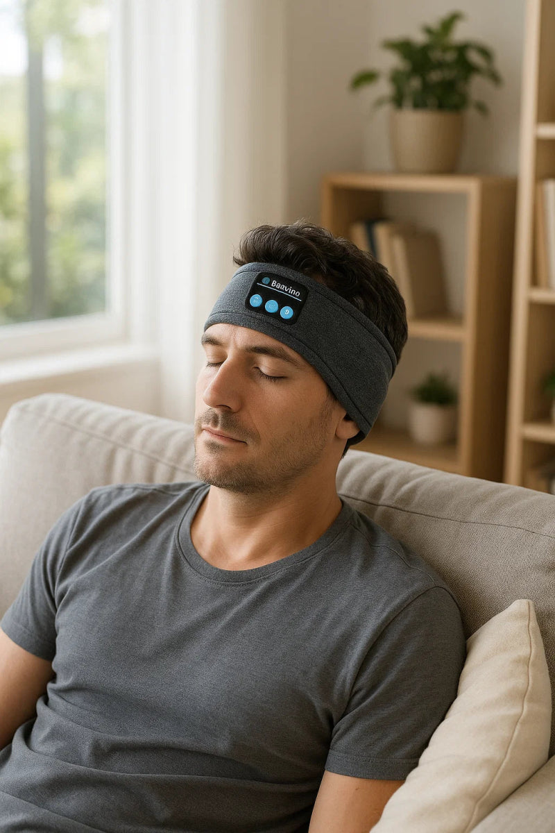 DREAMSYNC – Máscara de sueño Bluetooth para un sueño relajante y comodidad