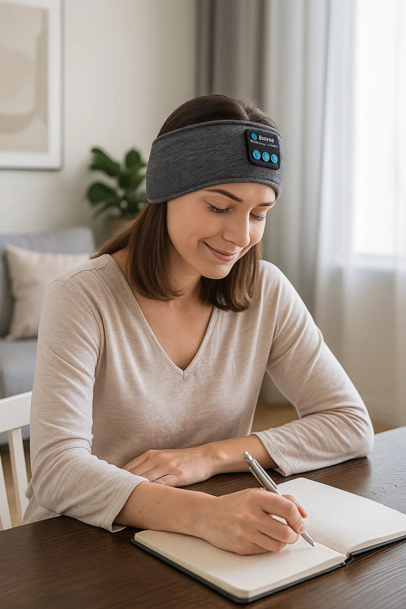 DREAMSYNC – Máscara de sueño Bluetooth para un sueño relajante y comodidad