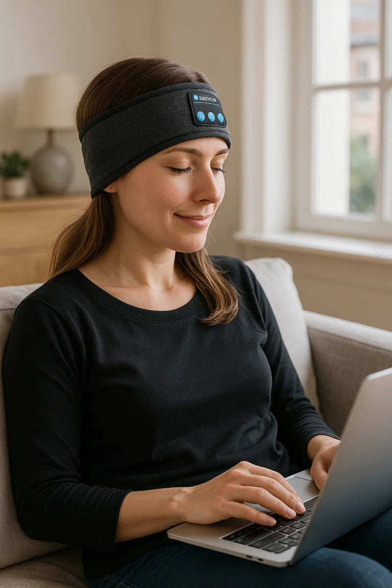 DREAMSYNC – Máscara de sueño Bluetooth para un sueño relajante y comodidad