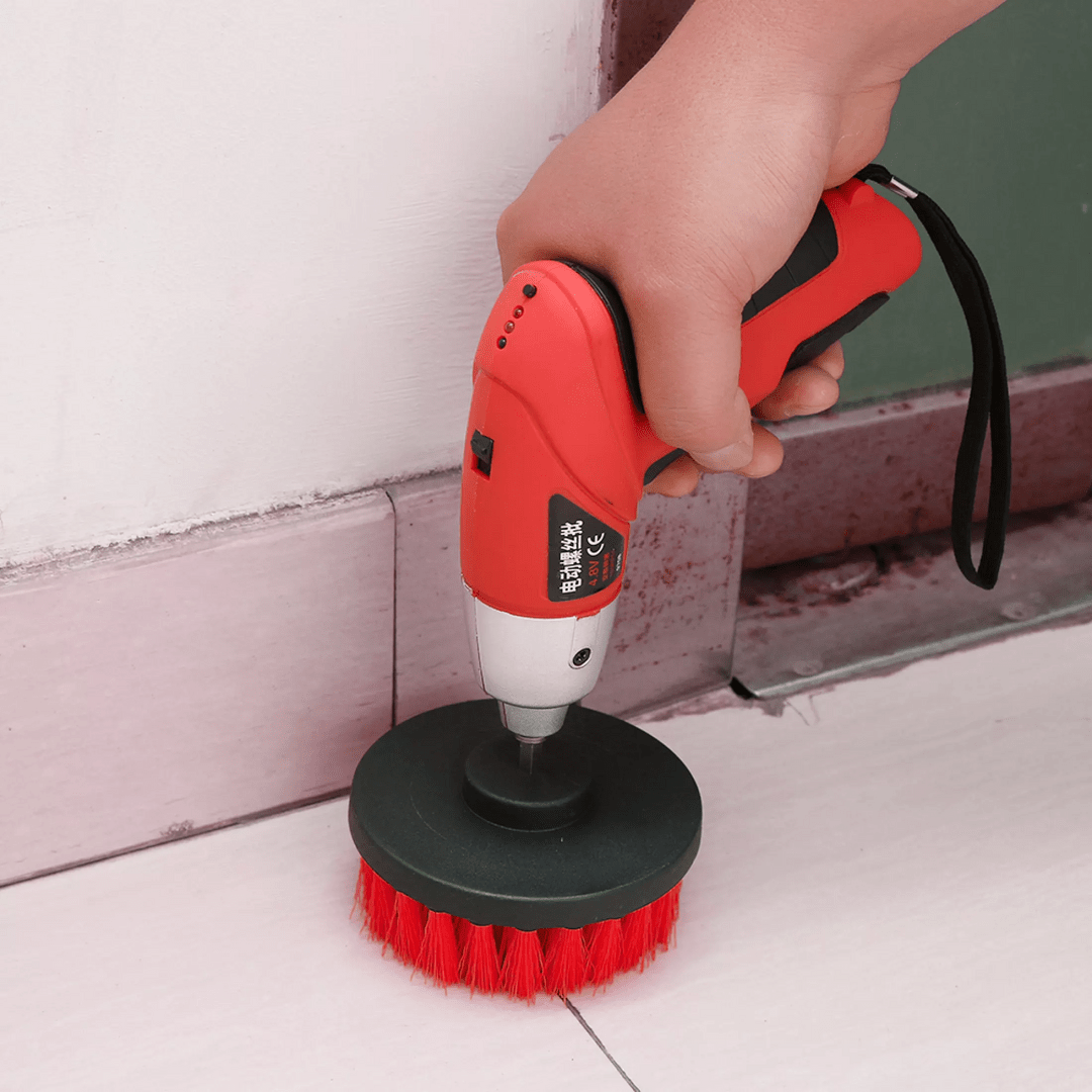 3-Piece Drill Brush Set for Efficient Cleaning – Versatile Scrub Brushes for Tiles, Toilets, and Glass Doors-3