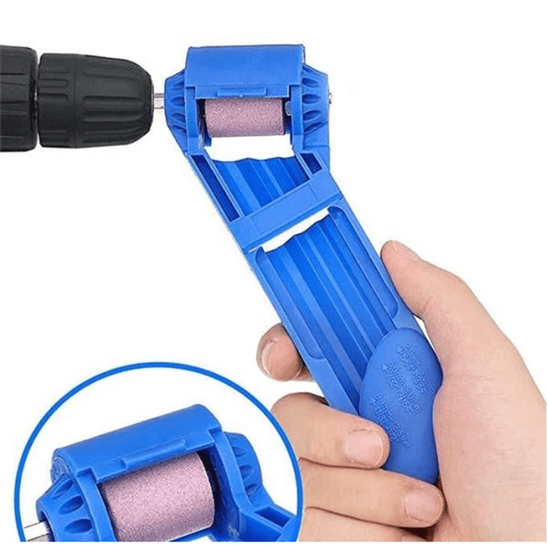 Drill Grinder for Blunt Drills – Affordable Drill Sharpener for Home Use, Easy to Operate, Blue or Orange-5