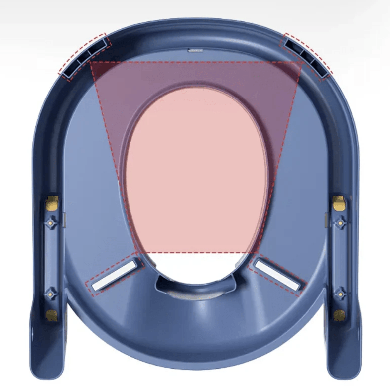 EasyPotty - Siège de pot ergonomique avec un design adapté aux enfants pour un apprentissage facile de la propreté