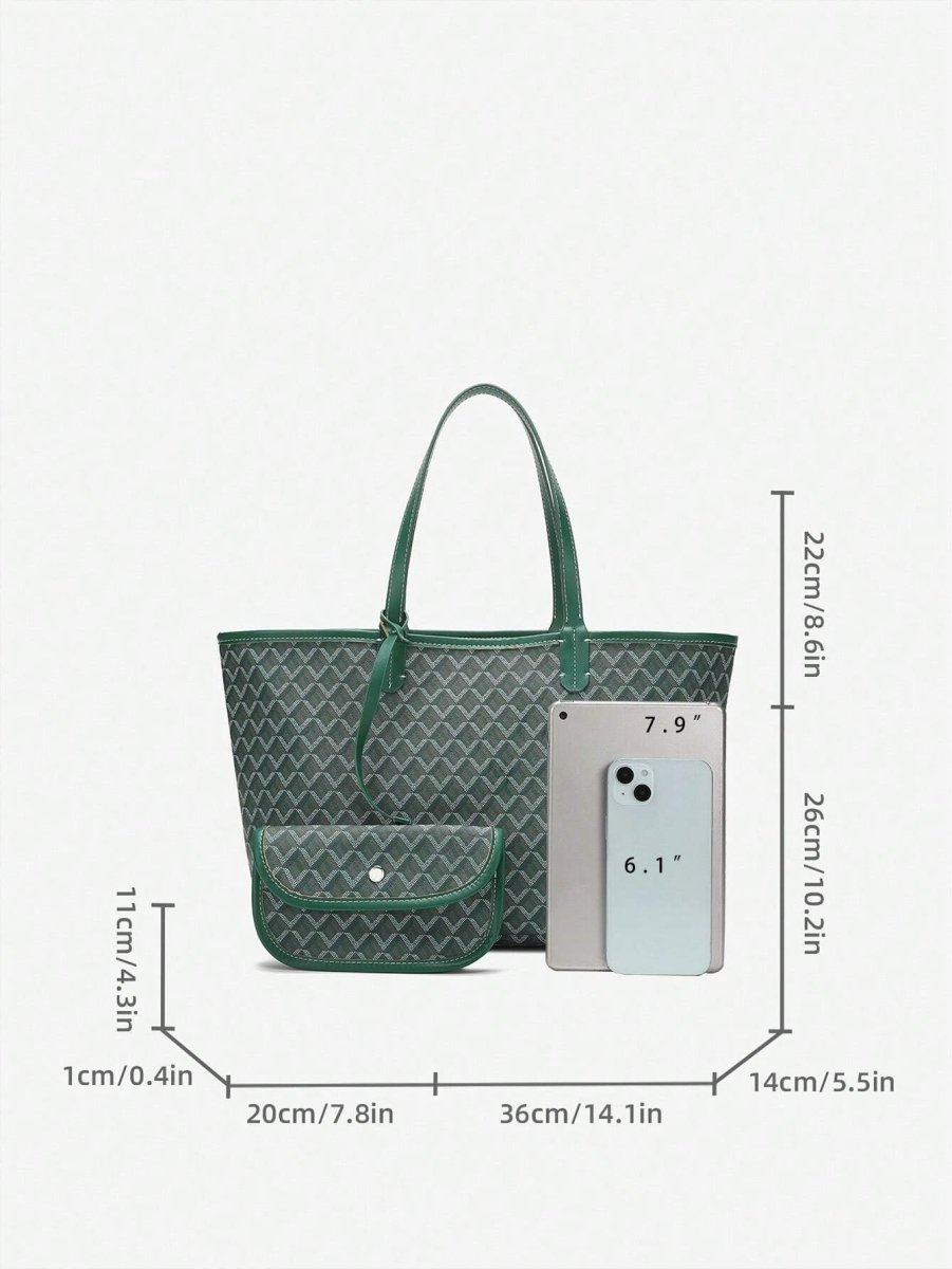 Stylish PVC Tote Bag for Women - Lightweight, Spacious Shoulder Handbag 7