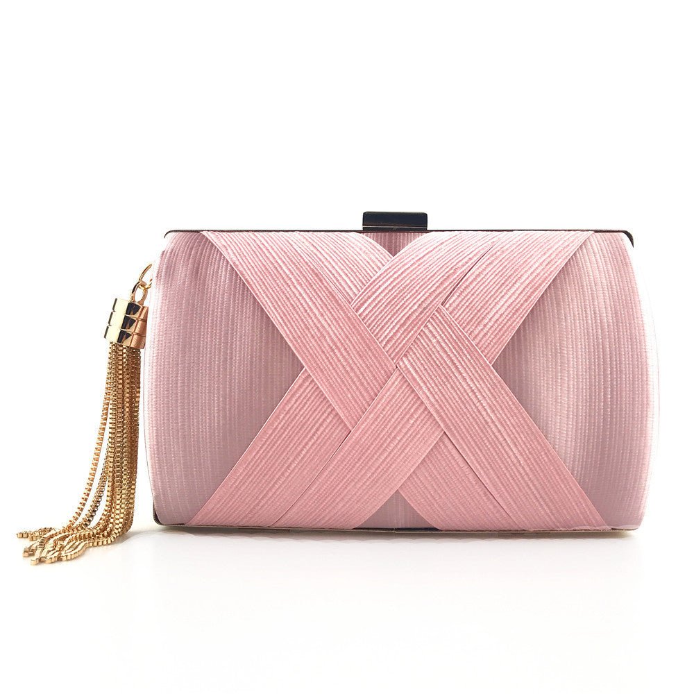 Dinner Satin Fashion Tassel Clutch 9