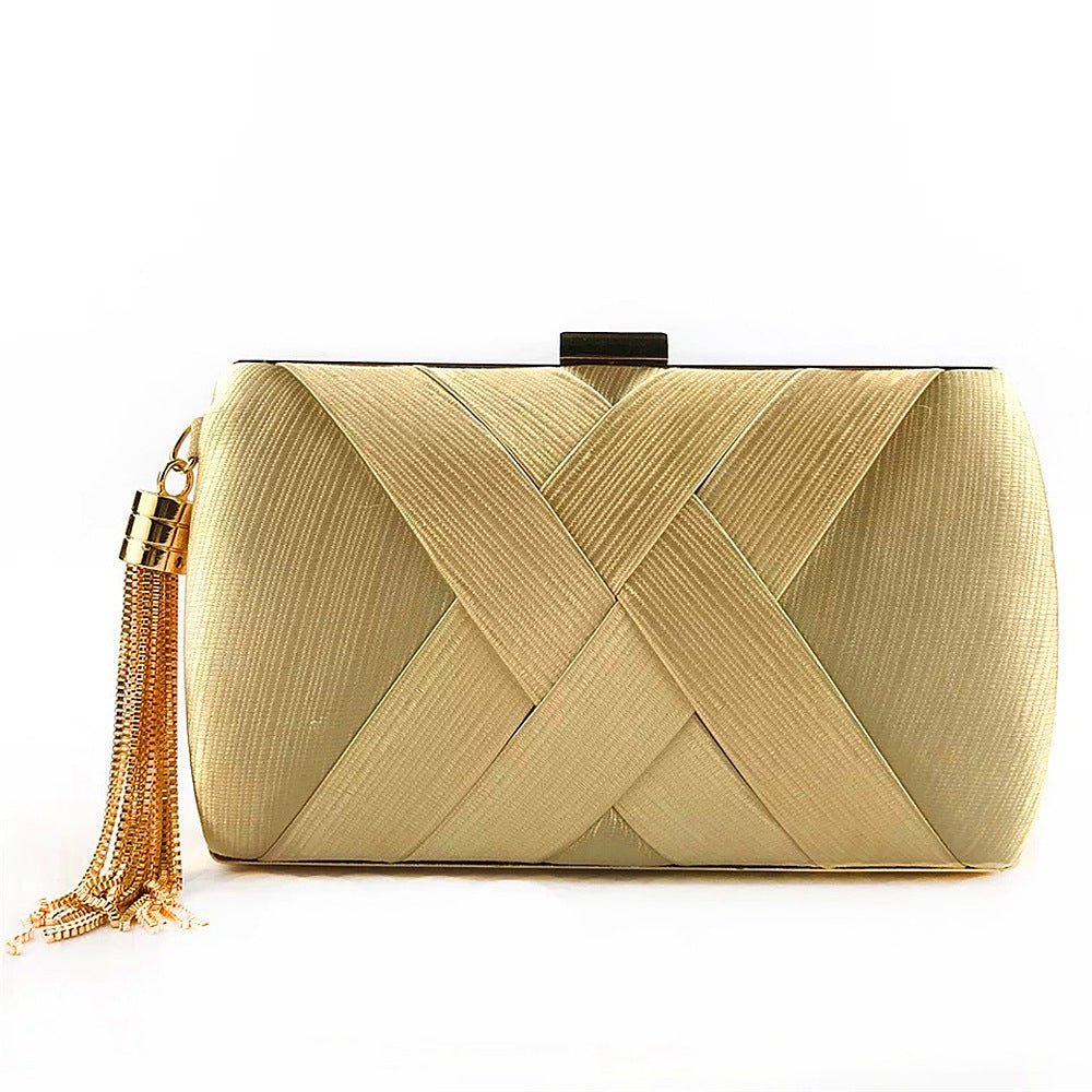 Dinner Satin Fashion Tassel Clutch 6