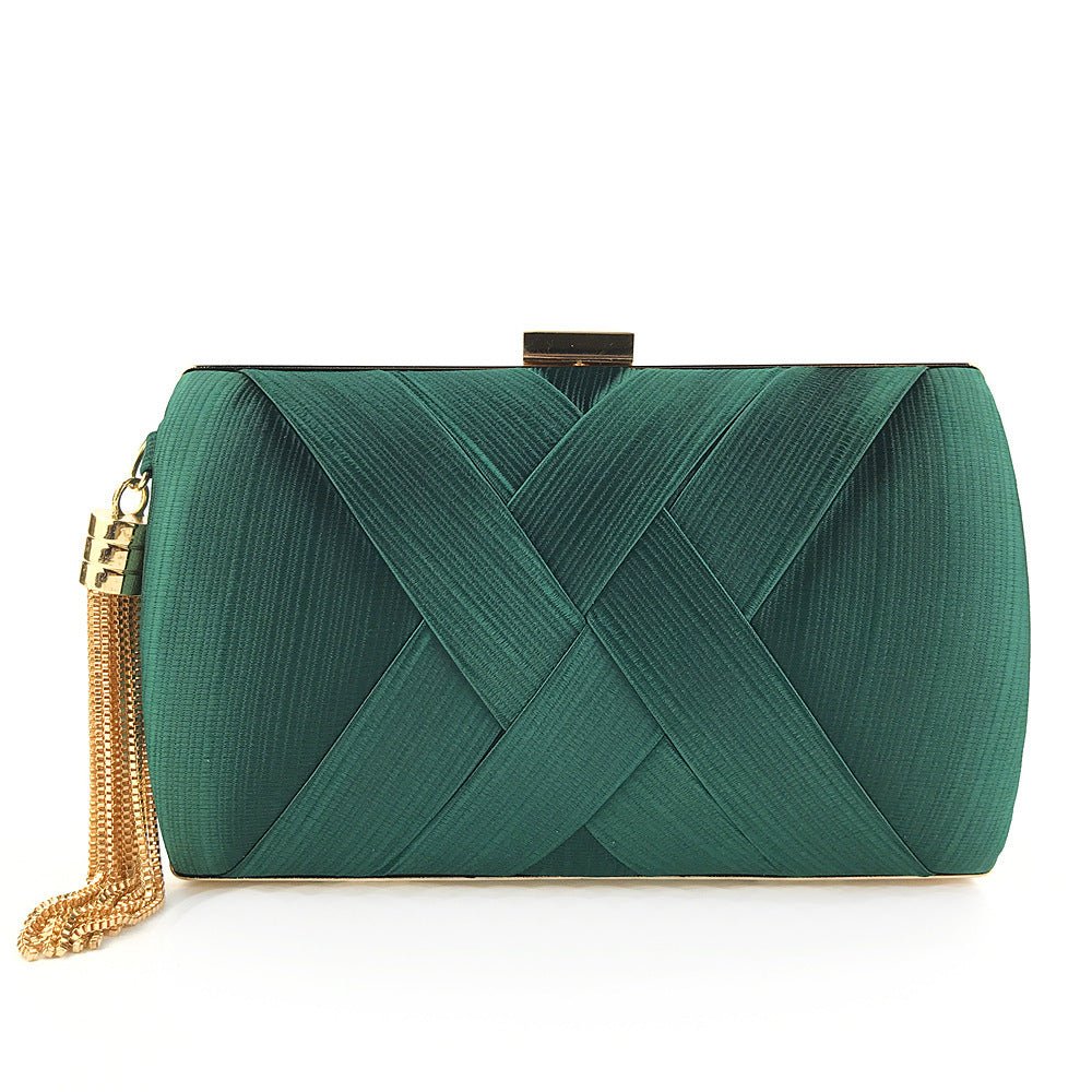 Dinner Satin Fashion Tassel Clutch 7