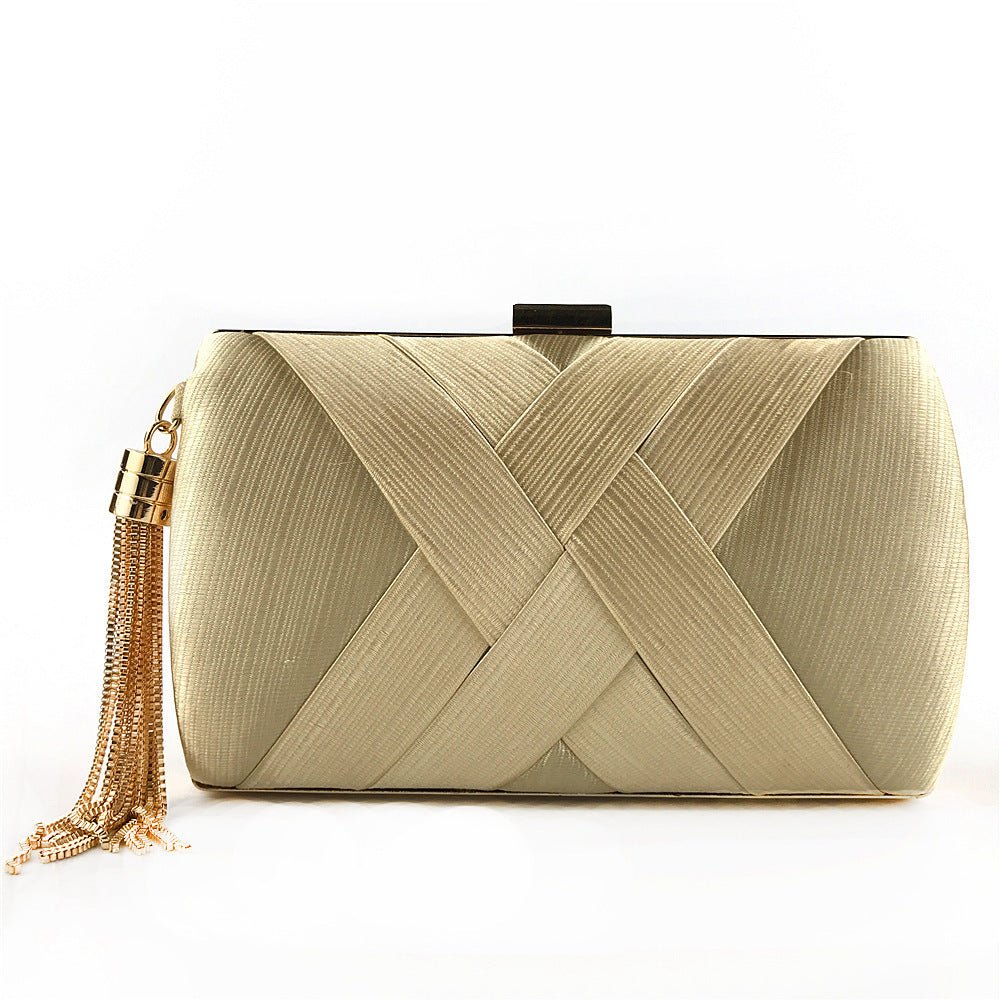 Dinner Satin Fashion Tassel Clutch 0