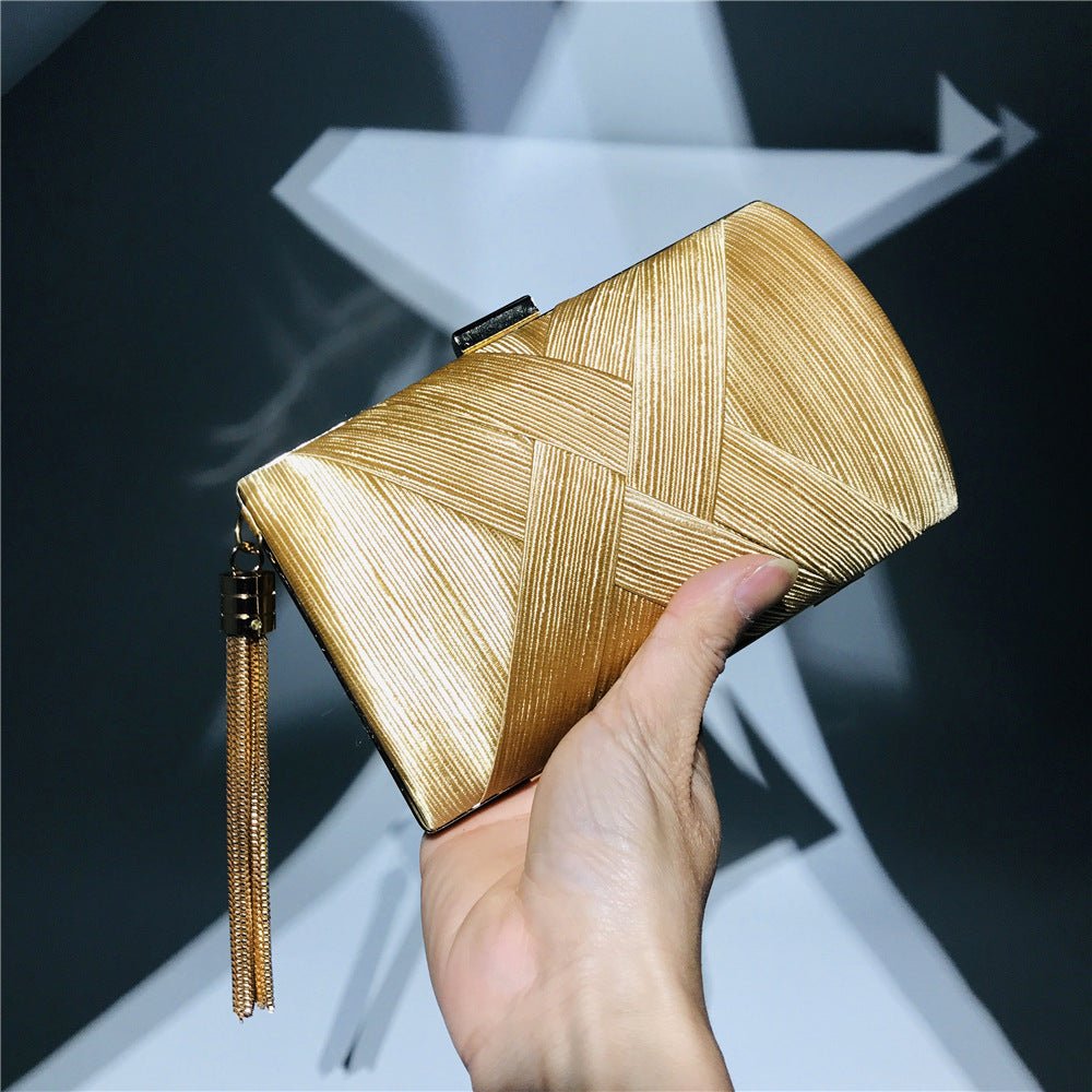 Dinner Satin Fashion Tassel Clutch 2