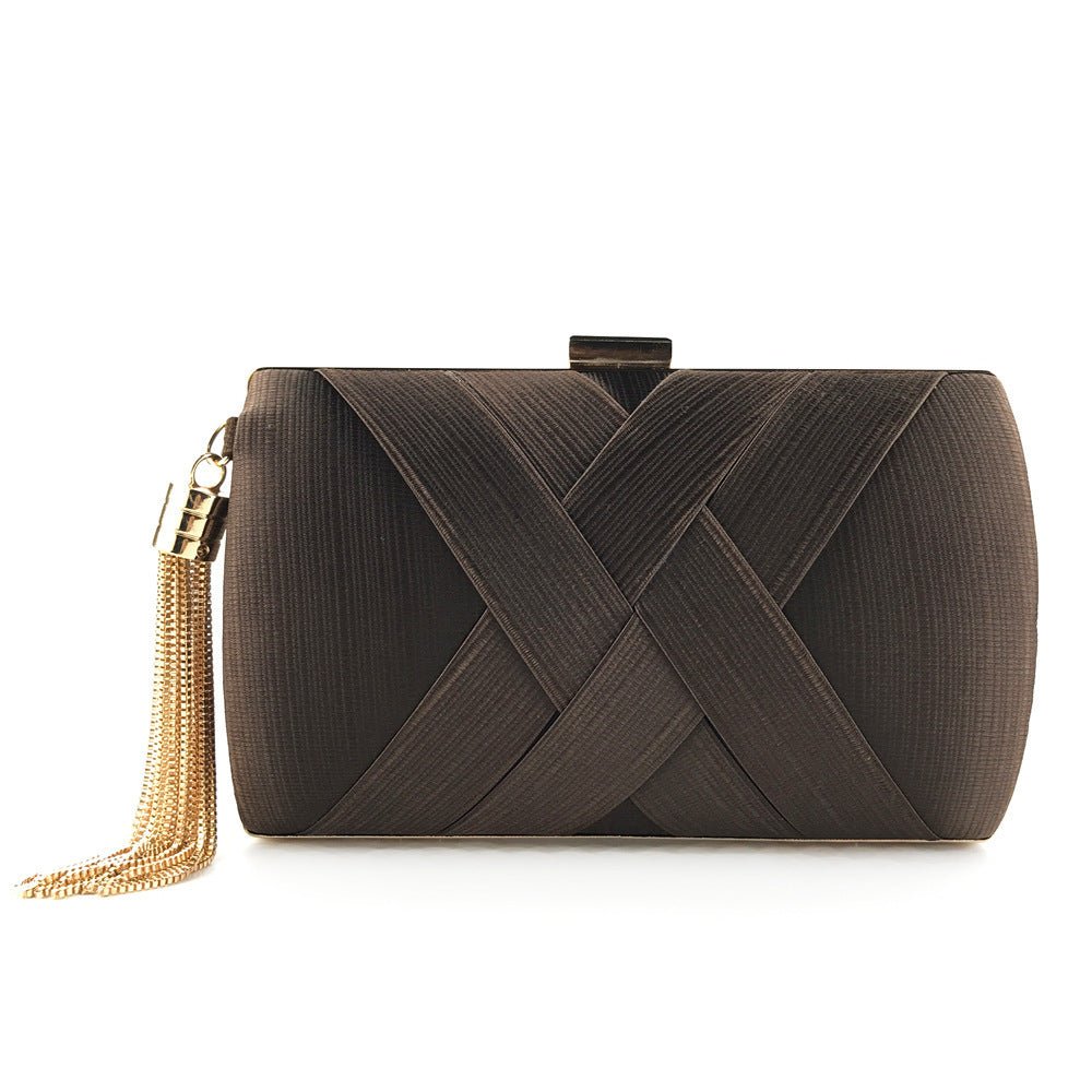 Dinner Satin Fashion Tassel Clutch 5