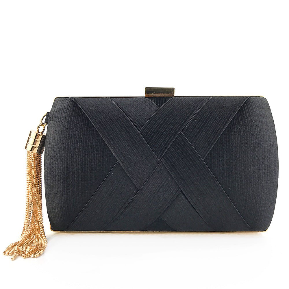 Dinner Satin Fashion Tassel Clutch 4