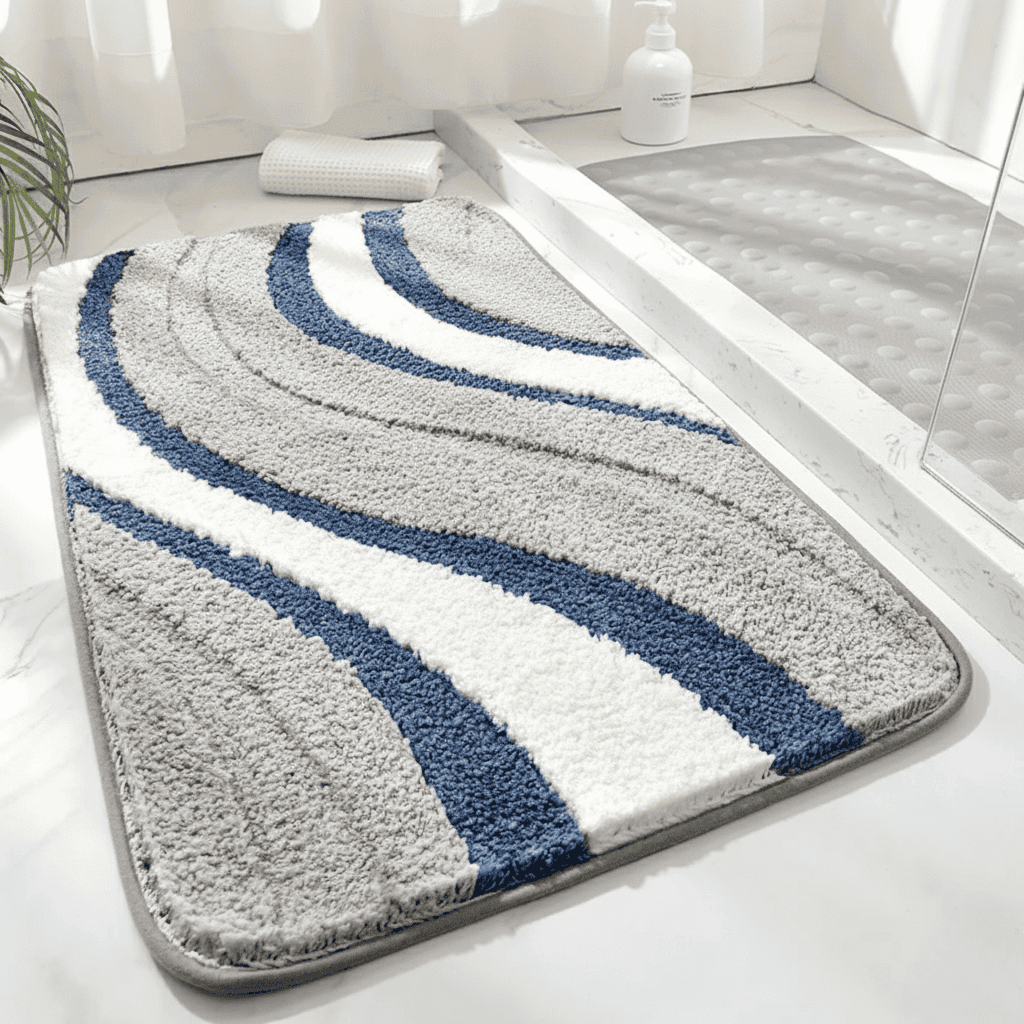 ECOFLOOR – Non-Slip Organic Bath Mat for Luxurious Bathroom Comfort