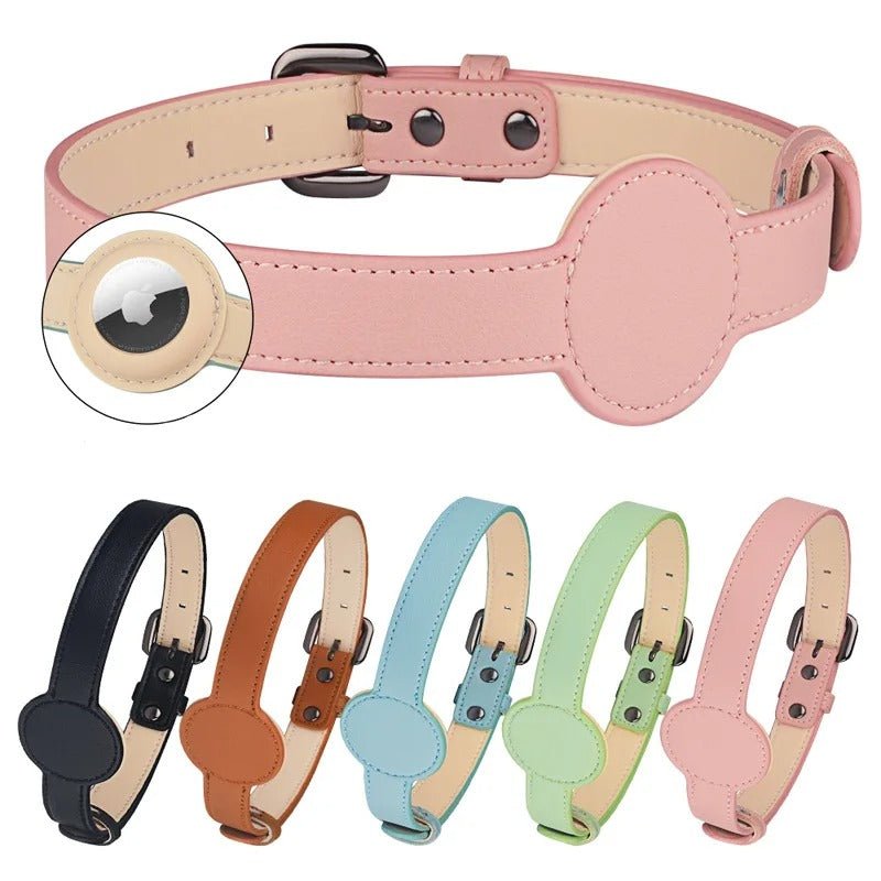 Edouard-luxurious dog collar with integrated Airtag bracket for maximum security-4