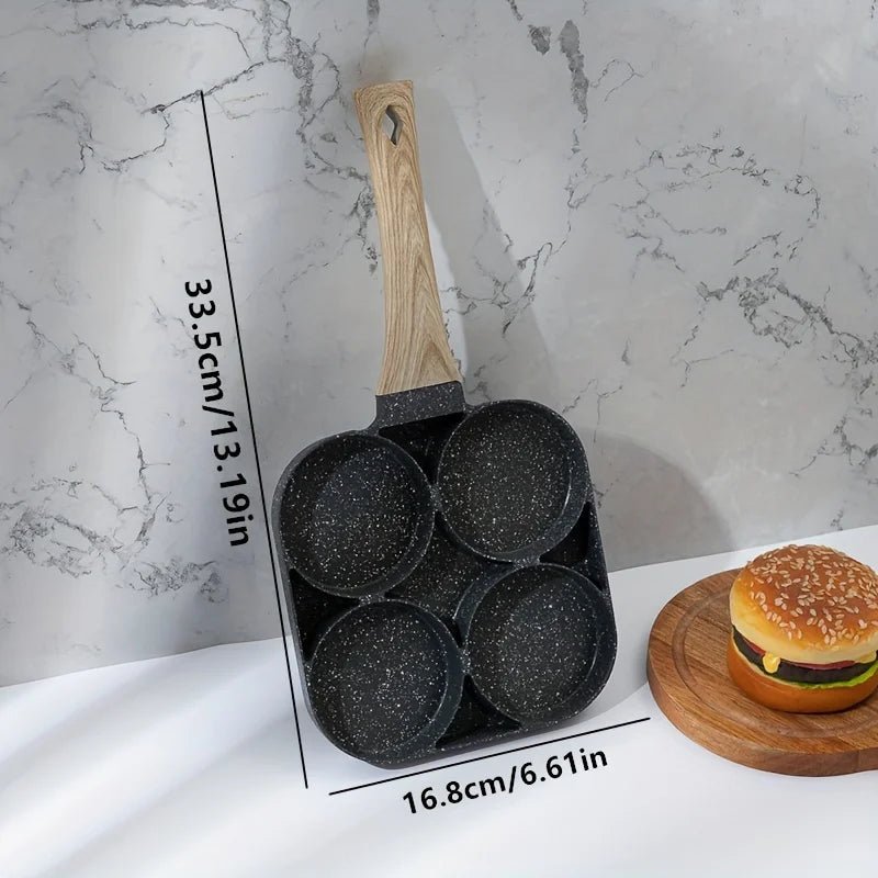 EGGMASTER – Poêle à omelette antiadhésive 4 trous