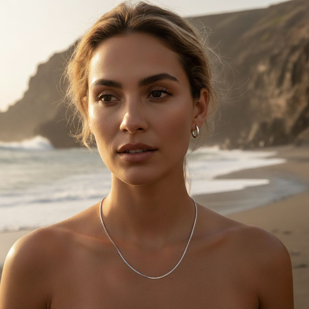 Elegante boxketting in goud en zilver