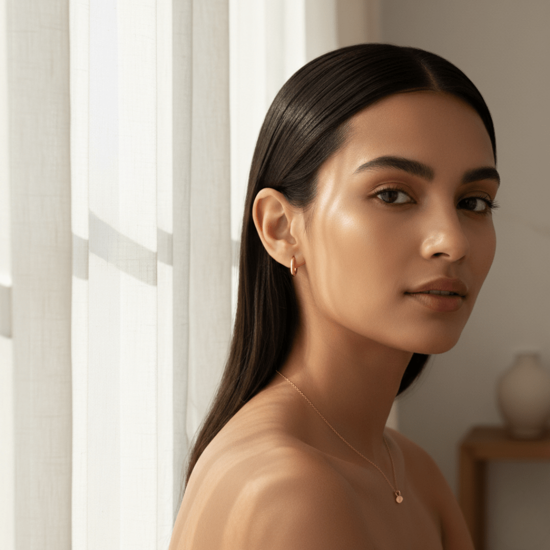 Pendientes Aros Huggie Elegantes - Aros Dorados de Acero Inoxidable Recubierto de Oro