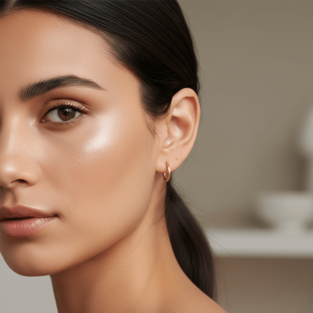 Pendientes Aros Huggie Elegantes - Aros Dorados de Acero Inoxidable Recubierto de Oro