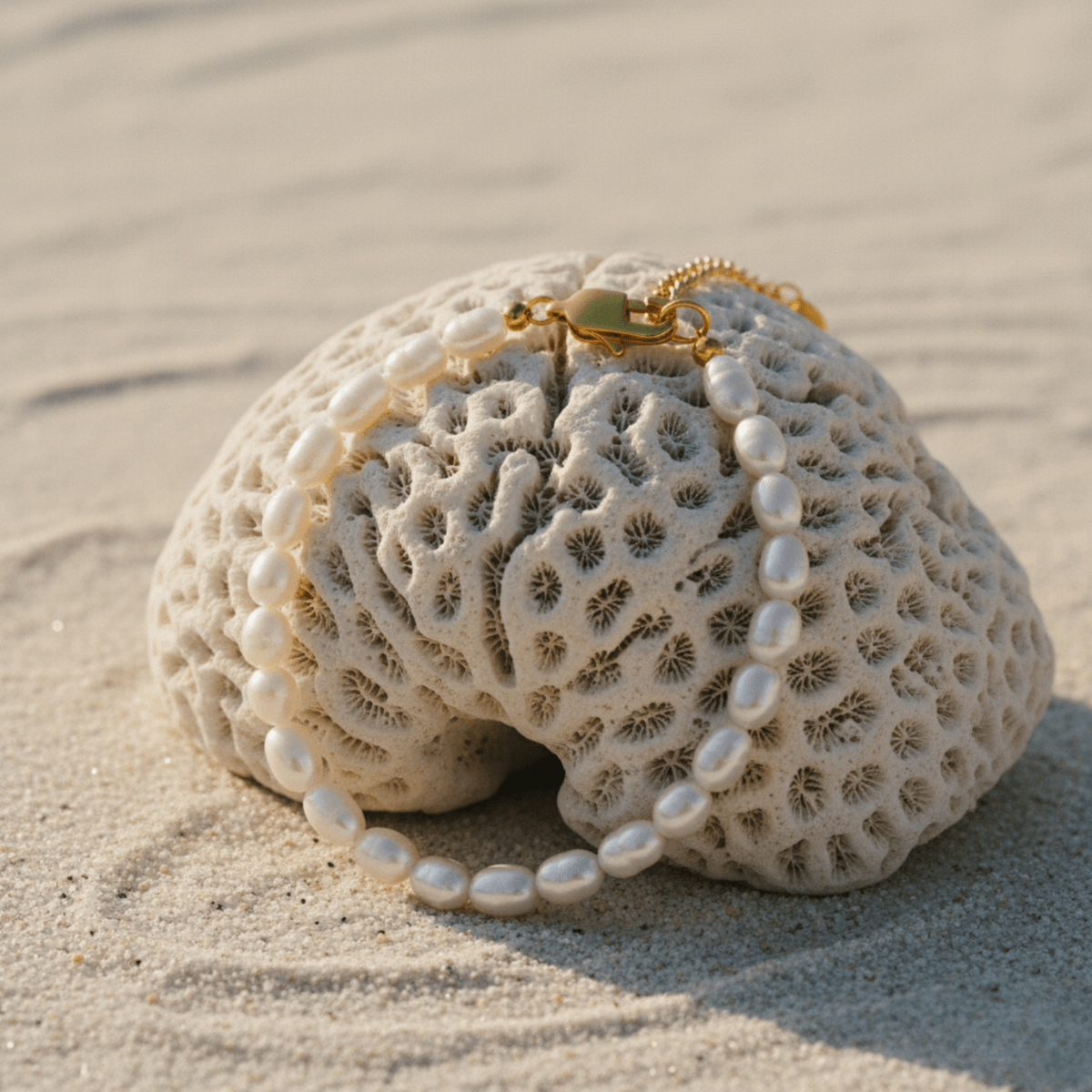 Elegant Stainless Steel Bracelet with Freshwater Pearls - Adjustable Length