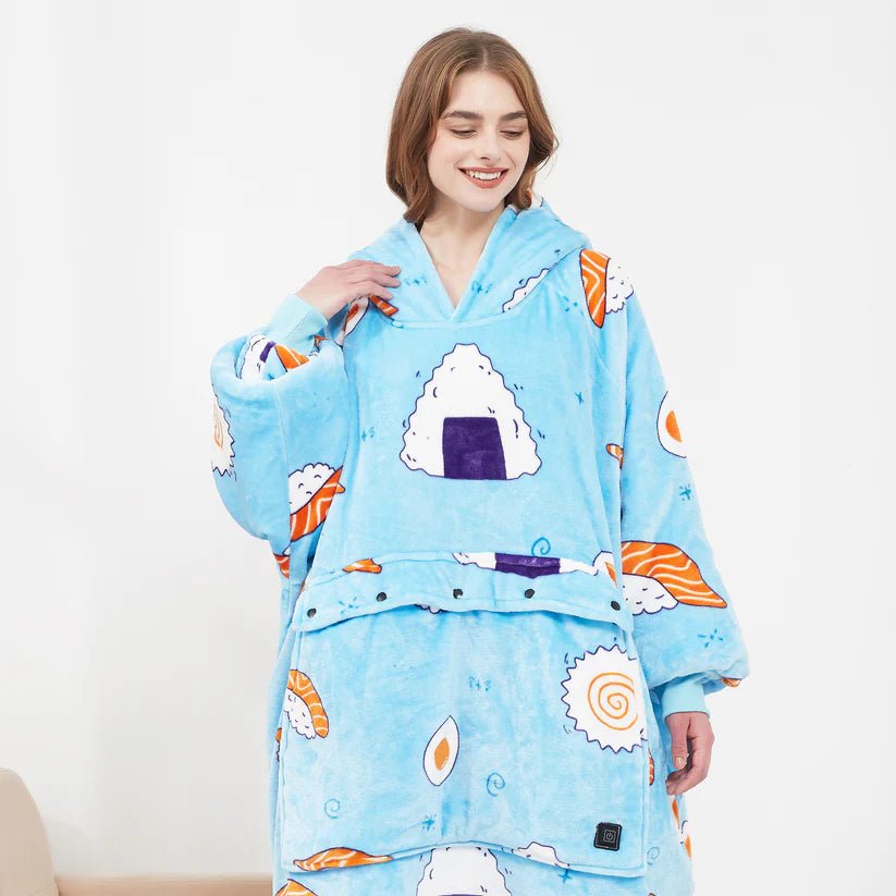 WarmHug - Oversized Hooded Heated Blanket with USB Self-Heating Technology 9