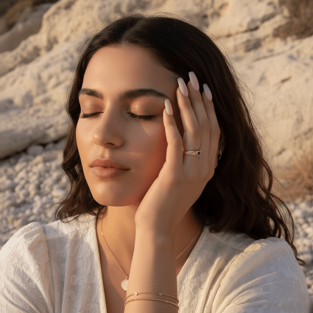 Emerald Juna Heart Ring - Gold with Vibrant Emerald Cubic Zirconia