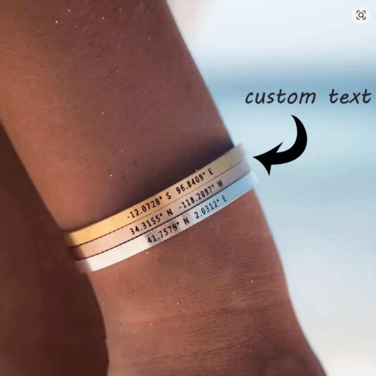 ENGRAVIA – Bracelet gravé personnalisé en acier inoxydable