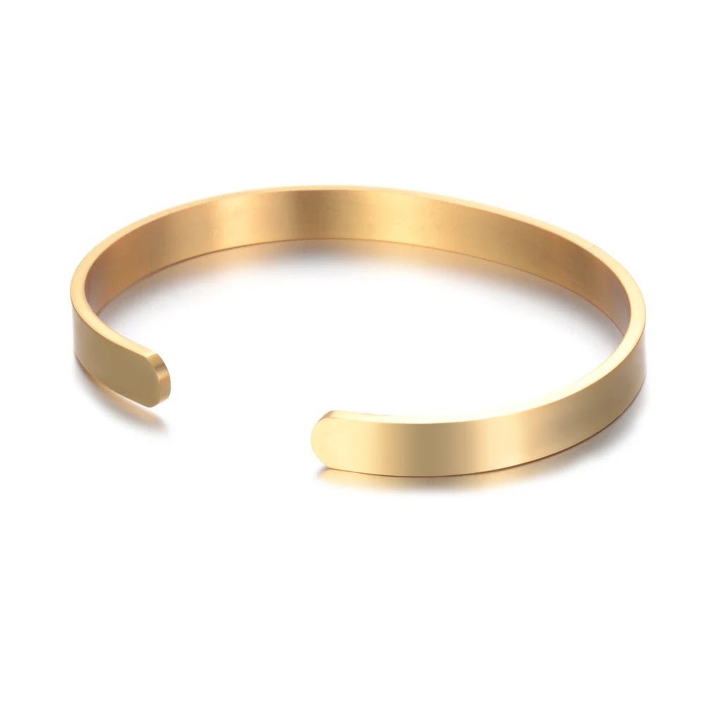 ENGRAVIA – Bracelet gravé personnalisé en acier inoxydable