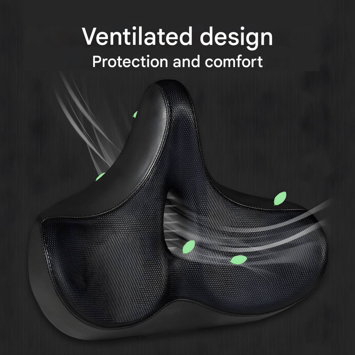 Ergorid Thron Fietszadel – Ergonomisch, Weerbestendig Comfort voor Mannen & Vrouwen