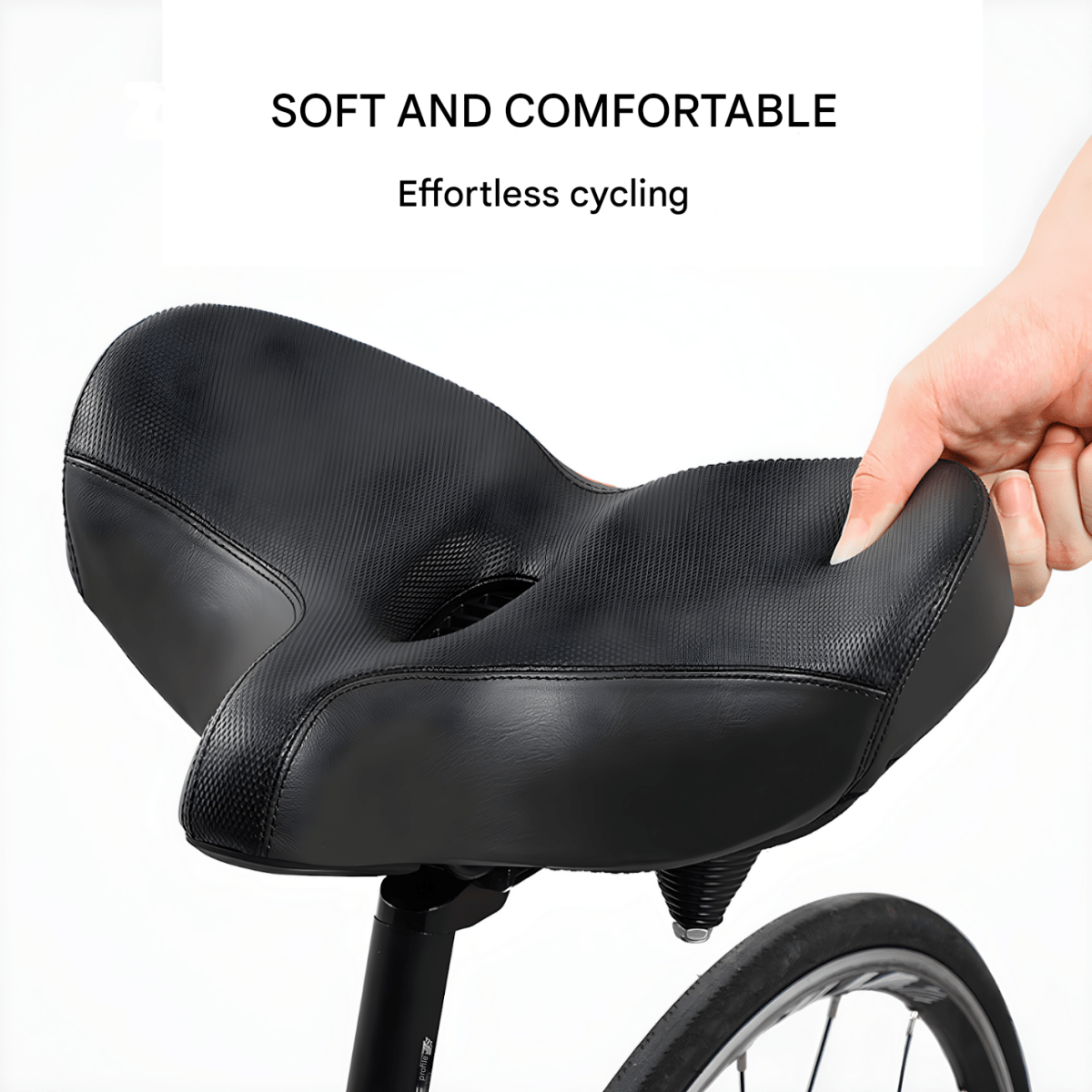 Ergorid Thron Fietszadel – Ergonomisch, Weerbestendig Comfort voor Mannen & Vrouwen