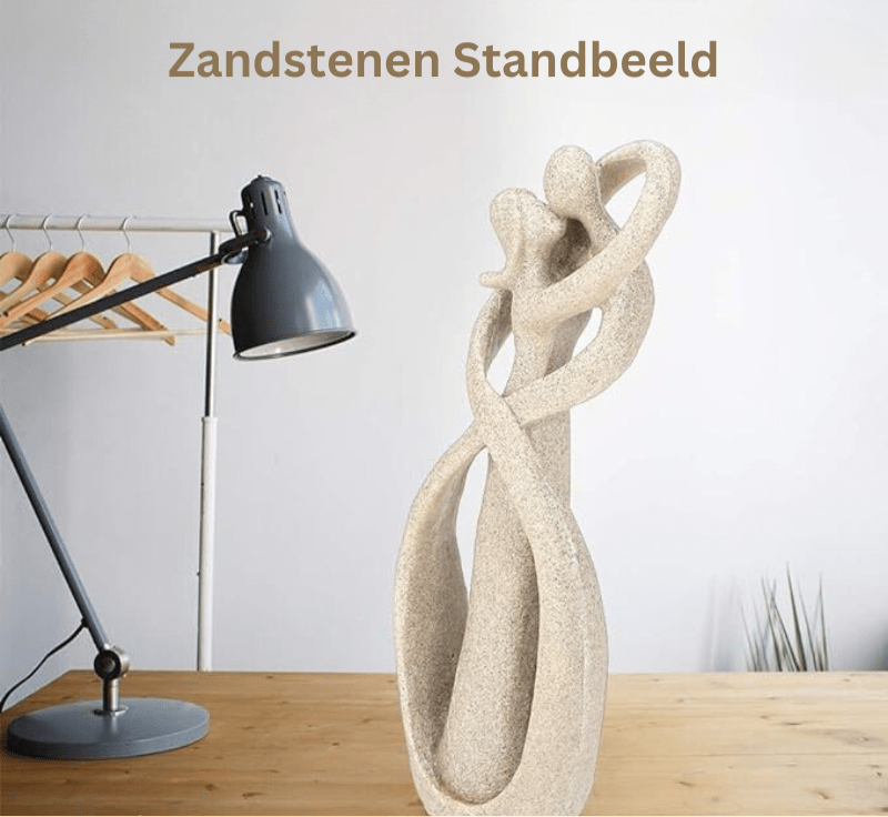 Eeuwige omhelzing - Abstract Sculptuur voor tijdloze liefde