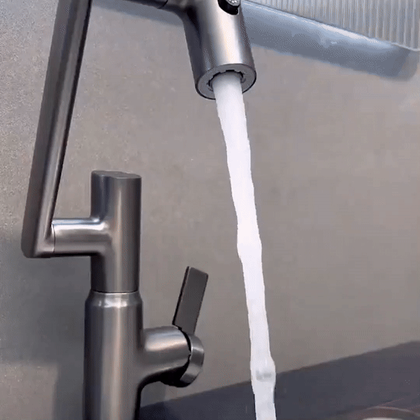 Aquatwist 360 ° kitchen fitting - rotatable & stylish for modern living-3