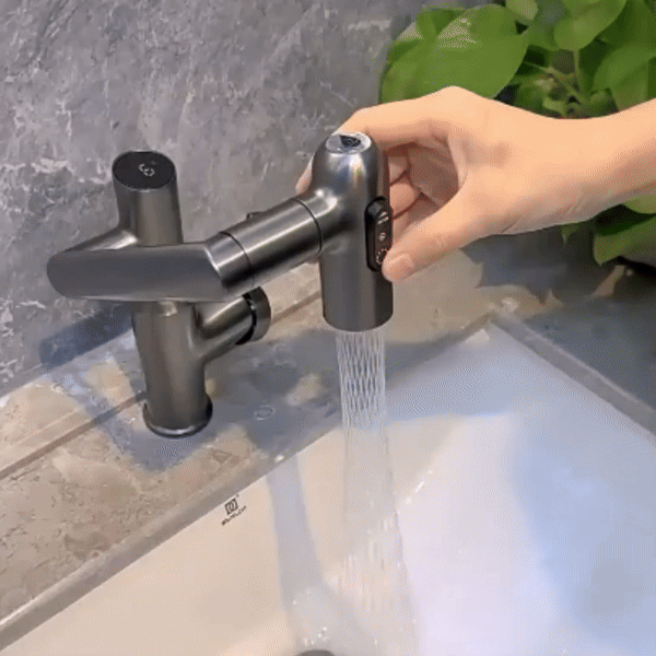 Aquatwist 360 ° kitchen fitting - rotatable & stylish for modern living-5